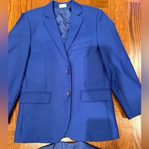 Boys blue suit with vest size 7 - Picture 2 of 4